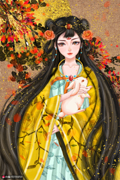 ·沫含采集到水彩古风采集