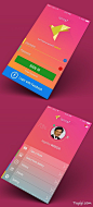 Postcard-Iphone-app-ipost扁平化手机应用界面设计