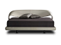 Leather double bed NUVOLA | Bed by Reflex