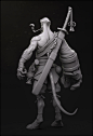 Hellboy Concept Sculpt, Hans Kristian Andersen : Meet Hellboy, The Demon Samurai! This is a concept sculpture I spent some time on over the last year. Inspired by a mix of Darksiders and Mike Mignola's Hellboy. Also, Overwatch was a big inspiration for so