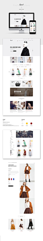 QUEEN FASHION STORE WEB DESIGN on Behance: 