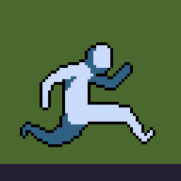 pixel art run cycle-花瓣网