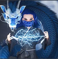 @杰小瑞 人物建模  动漫  建模 3D-Modeling-项目-_-Behance-上的照片、视频、徽标、插图和品牌_01