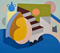 Patricia Rubio, ‘Summer in Europe’, 2022, Painting, Acrylic on canvas, Pamela Walsh Gallery
