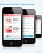 Pregnancy孕期app应用界面设计