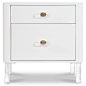 Ibiza 1 Drawer 1 Door Side Table : Introducing the Ibiza 1 Drawer 1 Door Side Table. Featuring oval lucite drawer pulls, lucite legs, and rounded corners, the Ibiza 1 Drawer 1 Door Side Table has a clean look and storage space galore. The top drawer is gr