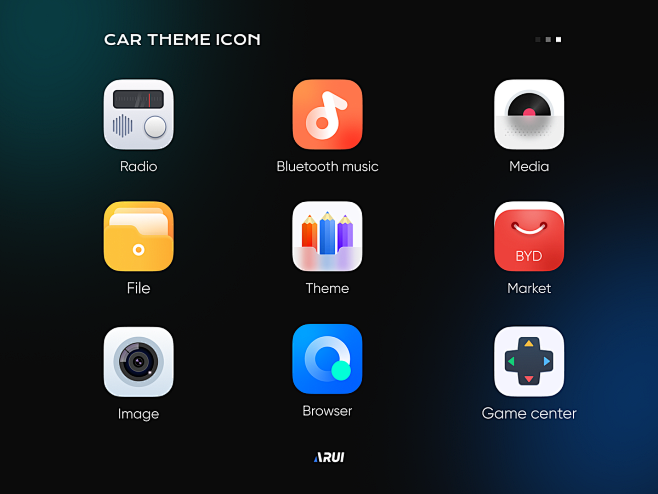 Car theme icon-HMI c...