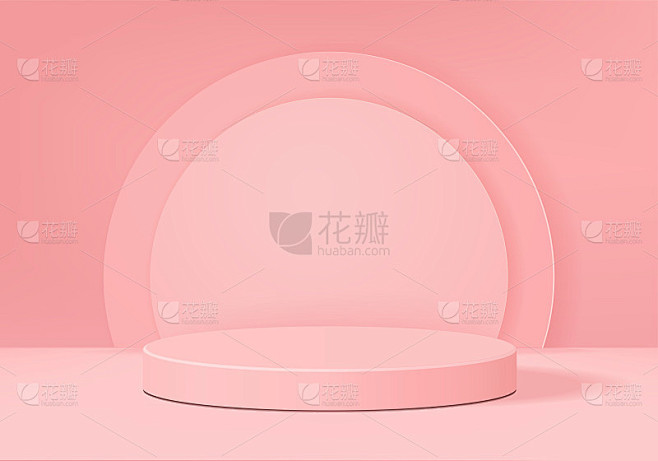 3d背景产品展示最小的讲台场景与几何平台...