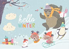 卡通手绘幼儿园插画设计