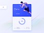 Fitness : Daily UI #4
It's a fitness widget.
If you want to see my upcoming work of this project, you could follow me, maybe. 
If you like it or this project, you may press 