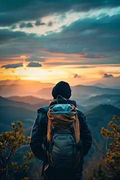 热爱旅游人物肖像摄影图