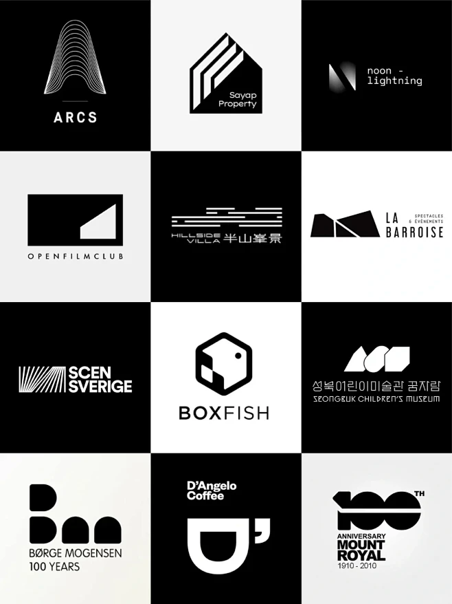 几何 高级 简约风格的logo设计|空间感logo