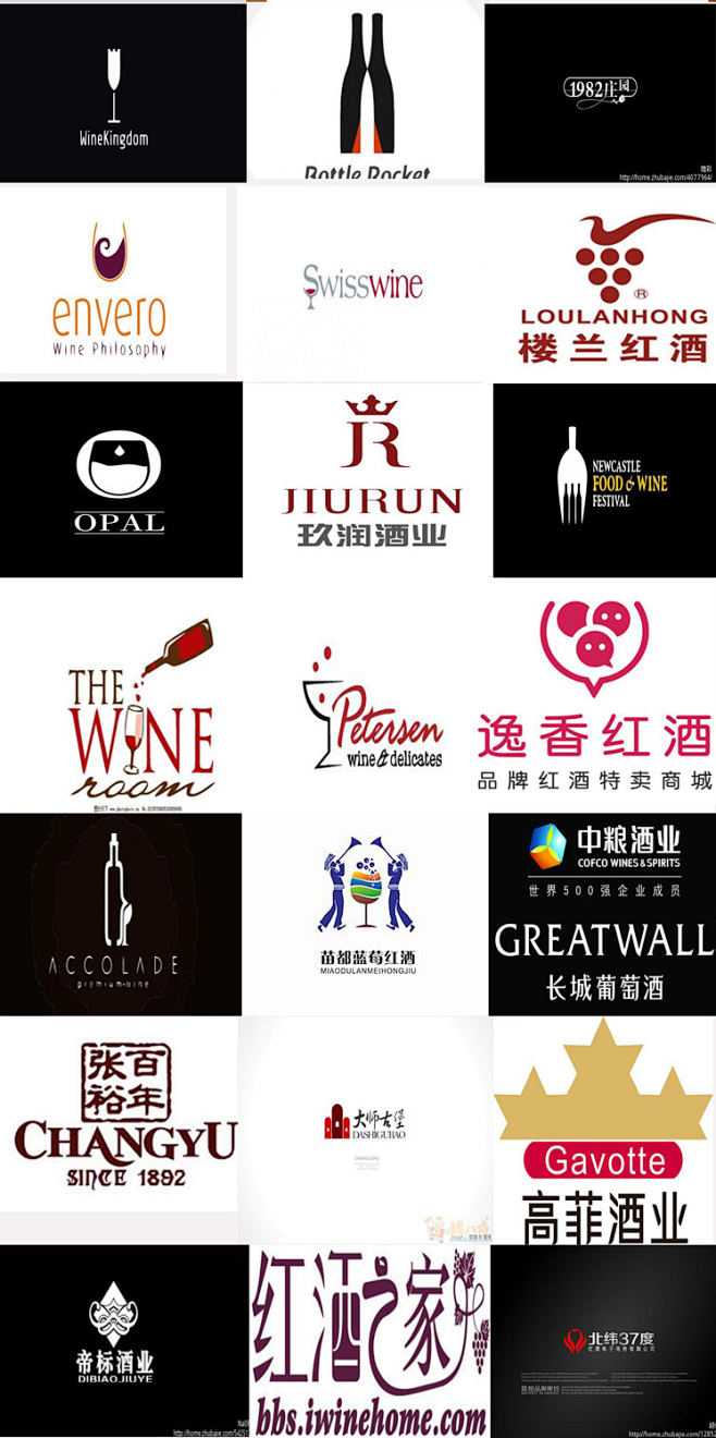 红酒logo-花瓣网