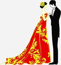 手绘现代婚纱礼服高清素材 婚纱 现代 礼服 免抠png 设计图片 免费下载