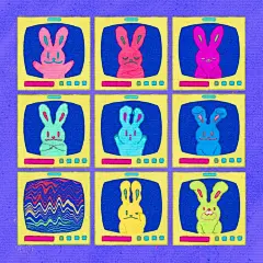 #Ooh Art Saturday# 今期介绍的@废画三千_- 西南大学美术学院视觉传达专业本科在读，研究方向是插画、平面设计。平时的作品都是用 ipad 绘制，作品经常以一些90s年代的音乐、宇宙、甜食相关的元素为创作素材。我在尝试构想一个时间线设置在90s的乌托邦，这个世界居住着没有实体的 emoji 兔子和金发碧眼 ​​​​...展开全文c
