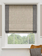 The two neutral colours are a fabulous combination, keeping your home looking light and natural with a trendy modern edge. All in all an elegant and urbane way to decorate your window. #bordered #roman #blinds: 