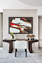 Pops of Art in Neutral Fort Lauderdale Condo: