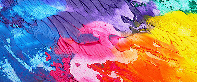 彩色,水墨,彩虹,艺术,水渍,海报ban.