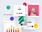 Iconosquare - Study of Colors and Styles icons app web design balkan brothers behance case study logo branding ui kit design system style guide user experience interface dashboard typography colors ux ui