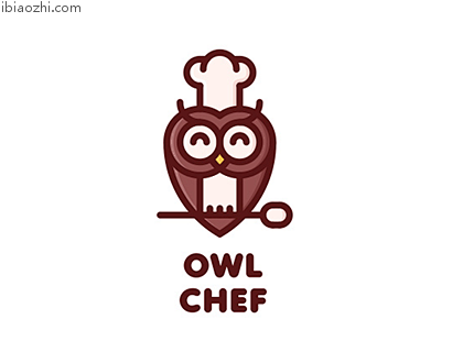 猫头鹰厨师logo