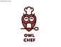 猫头鹰厨师logo
