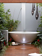 Boardwalk Bathing : This outdoor bathroom linked to the main ensuite of the home and provides a unique element. The main focus was to create an environment for pure relaxation. Featuring a large bathtub and shower