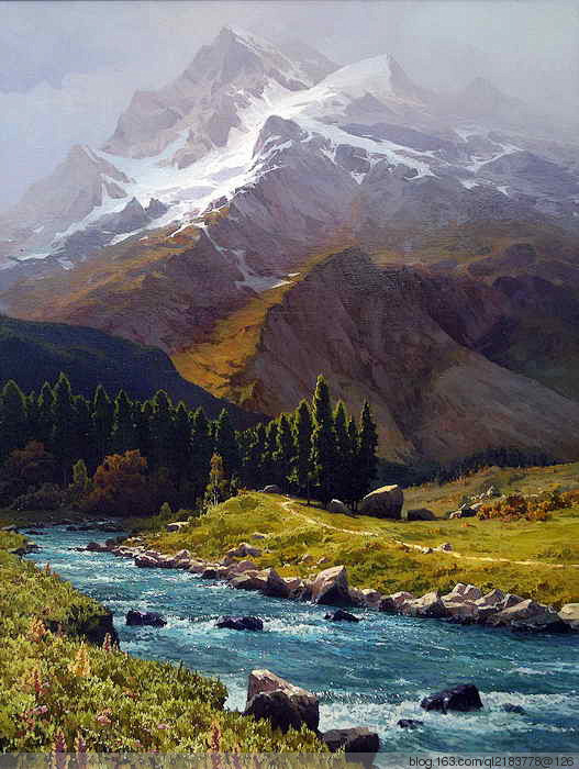 俄罗斯风景画大师mikhailfedorov油画风景1秦之后裔伯秦之后裔伯