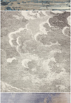 d08水墨东方美学地毯抽像艺术纹理贴图 软装材料设计方案概念素材