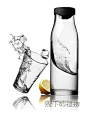 丹麦Menu 聪明水瓶/冷水壶（黑盖）+水杯套装