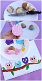 Potato Print Owl Craft for Kids - Crafty Morning: 
