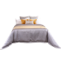 简约床上用品多件套样板房间软装配套床品主卧室内布艺陈设可定制-淘宝网
