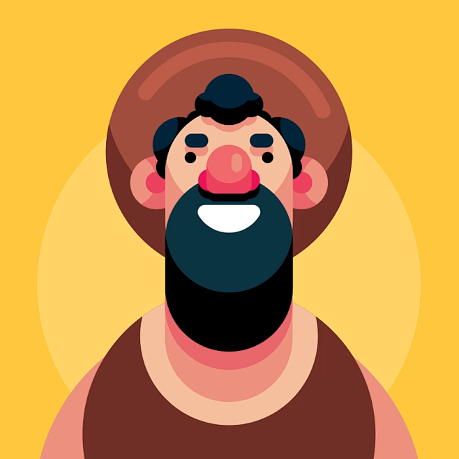 其中包括图片：Flat Design C...