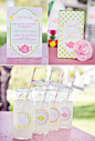Fun tea party for little girls - food and decor