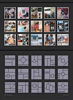 设计秀# 多图排版设计,针对不同规格的图片形式,给出不同的排版惺式