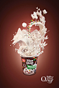 Q Meieriene // Taste That Goes To Your Head : Print and outdoor campaign for Q Meieriene yogurt with Oreo and Non Stop bits. 3D art by Argentine CGI company Estilo 3D