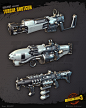 Torgue Shotgun (Hipoly) - Borderlands 3 , Benjamin Leary : Responsible for hipoly meshes of 31 weapon components. 

Concept by Kevin Duc - https://www.artstation.com/kevinduc
Lowpoly by Max Kogan - https://www.artstation.com/maxko