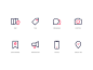 Food app Iconography analytics food duotone consistent iconography icons dashboard product mobile web illustration icon