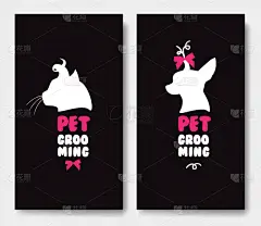 猫,模板,名片,宠物,可爱的,白色,商务,狗,爱