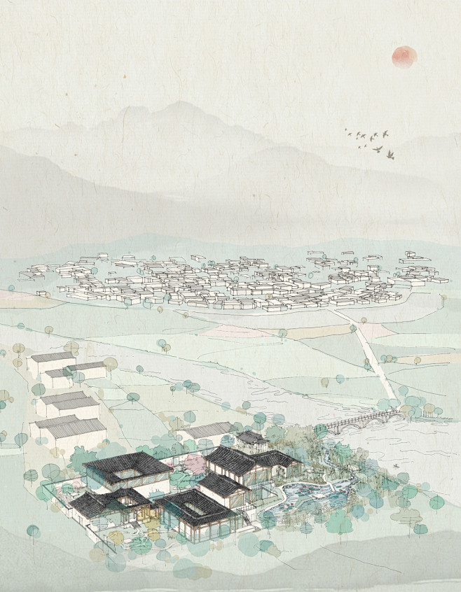 村落_石X叁__插画师作品_涂鸦王国gr...