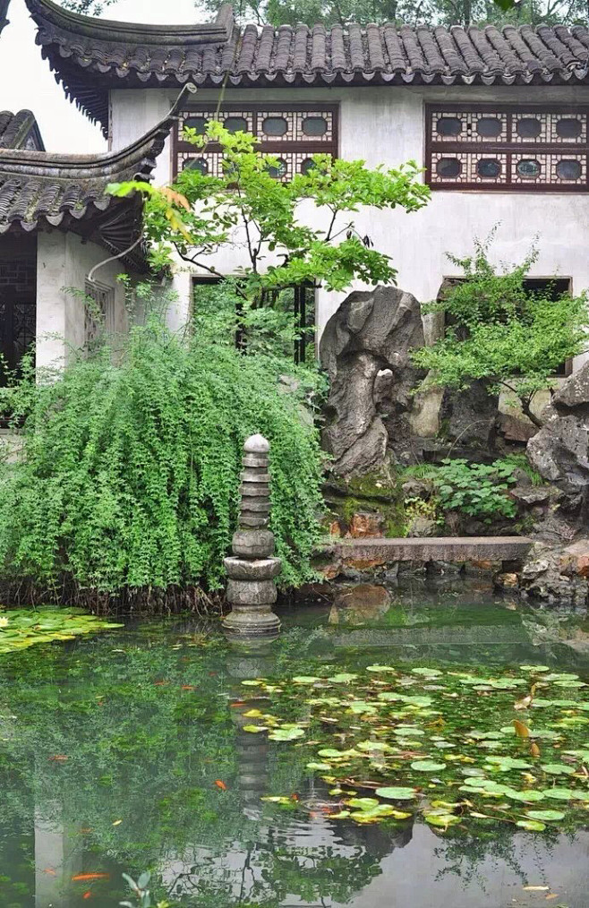 绝美中式山水园林。