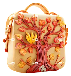 花卉设计-大型精雕细刻的木盒，带有金色装饰