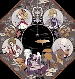 插画师【keeggy】傀儡童话 诡异 黑故事 人偶娃娃 二次元 黑暗 哥特风 唯美 插画