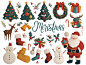 zhaozhao0000_Christmas_elements_set_with_Santa_Claus_snowman_an_ae53c68c-5702-498c-9d1b-a27e63667c14