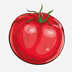 卡通美食装饰插画番茄免抠素材_新图网 https://ixintu.com 吃货 海报设计 番茄 简约卡通美食装饰 网页设计 美食插画 美食装饰