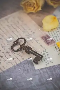 钥匙 旧字母 美丽的花朵 字母 老 花壁纸 花卉背景 干花 鲜花