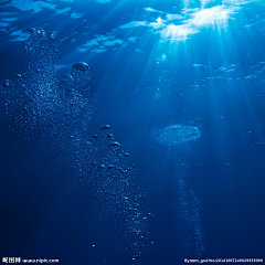 水元素 溅起的水花 水滴素材 深海 大海 海底 海洋 海水