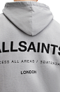 AllSaints Access Cotton Graphic Hoodie, Alternate, color, 