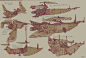 Ships concept sketches , Tano Bonfanti : First Approach to the vehicle design for the space pirates series