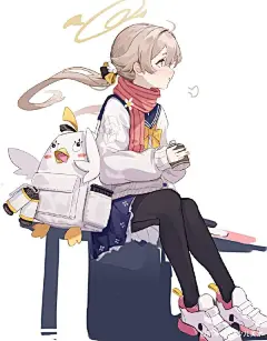 动漫人物插画作品——袖化饼