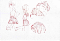 #设计秀# 分享了画裙子的经验，比较值得一提他的头像是被裙子遮住面部的男人头 눈_눈 （pid=44156553） ​​​​